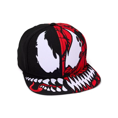 Carnage Split Big Face Snapback Hat - Venom