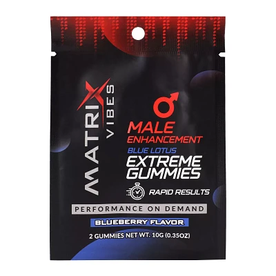 Matrix Vibes Male Enhancement Gummies Blueberry - 2 Count