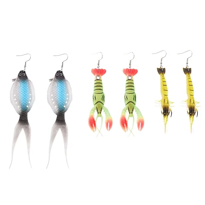 Multi-Pack Fish Tackle Dangle Earrings - 3 Pairs