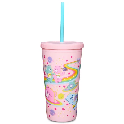 Pink Care Bears Cup With Straw - 20 oz.
