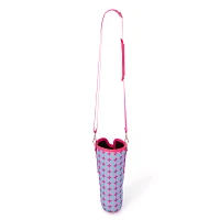 Checkered Smiley Face Tumbler Sling Bag