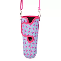 Checkered Smiley Face Tumbler Sling Bag