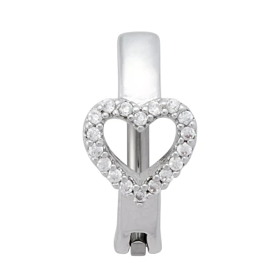 Titanium Heart Clicker Belly Button Ring - 14 Gauge