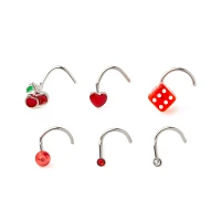 Multi-Pack Red Charm Nose Screws 6 Pack - 20 Gauge