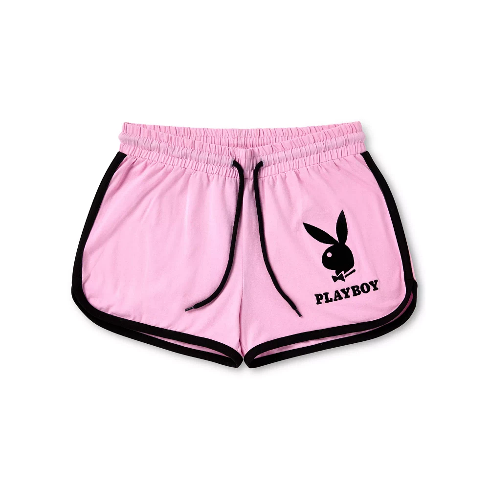 Pink Playboy Logo Sweatshorts