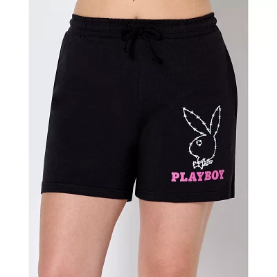 Black Barbed Wire Bunny Shorts - Playboy