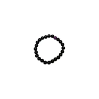 Purple Marble and Black Long Distance Beaded Bracelets - 2 Pack