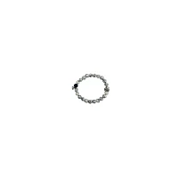Multi-Pack Black and White Marbled Long Distance Beaded Bracelets - 2 Pack