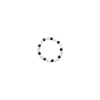 Black and White Distance Bracelets - 2 Pack