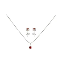 July Birthstone Necklace and Earring Set