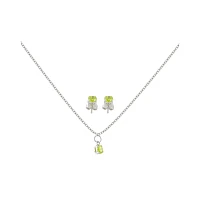 August Birthstone Necklace and Earring Set
