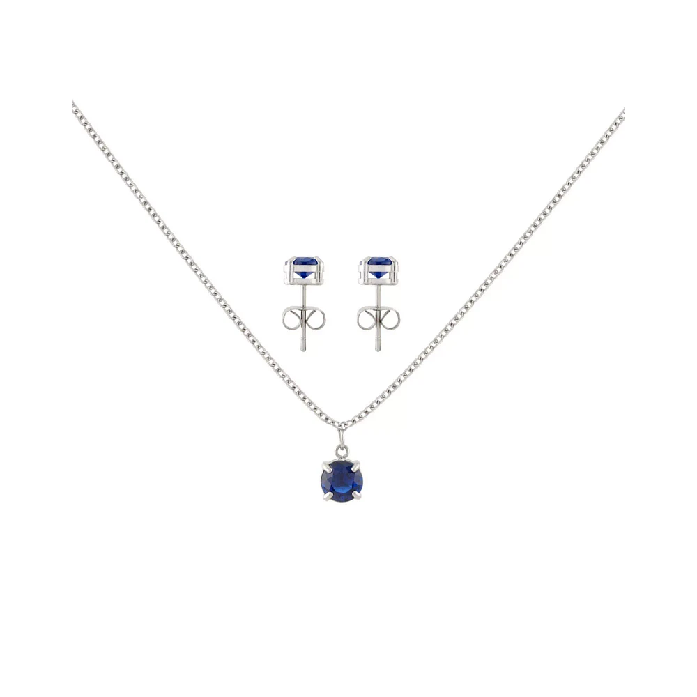 September Birthstone Necklace and Earring Set