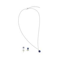 September Birthstone Necklace and Earring Set