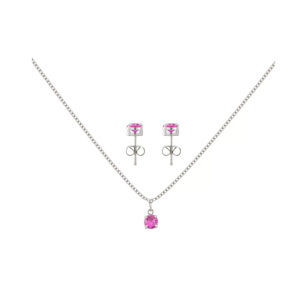 October Birthstone Necklace and Earring Set