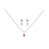 October Birthstone Necklace and Earring Set