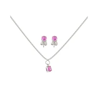 October Birthstone Necklace and Earring Set