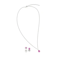 October Birthstone Necklace and Earring Set