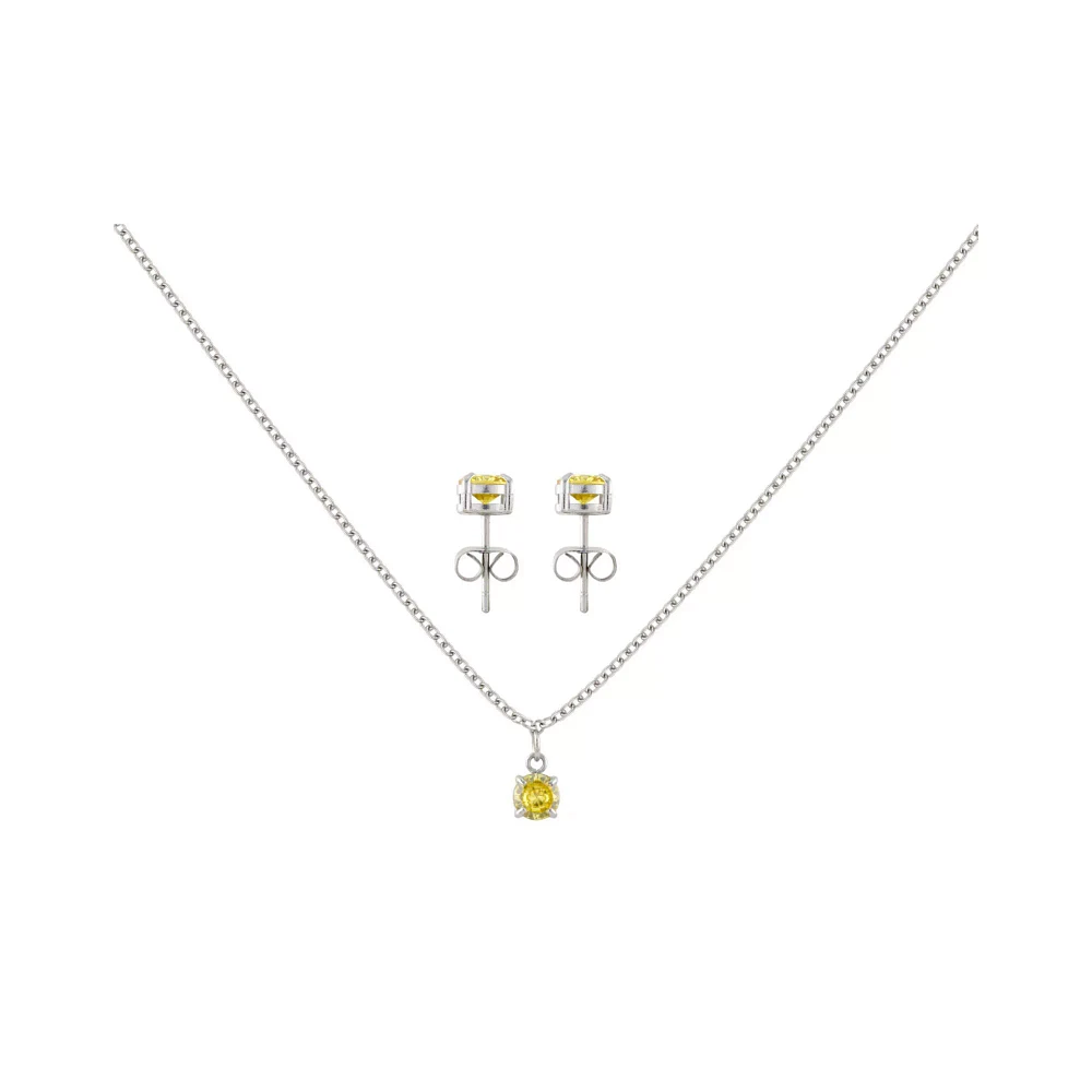 November Birthstone Necklace and Earring Set