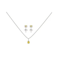 November Birthstone Necklace and Earring Set