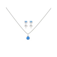 December Birthstone Necklace and Earring Set