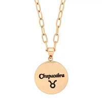 Chupacabra Taurus Zodiac Pendant Necklace