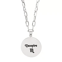 Vampire Scorpio Zodiac Pendant Necklace