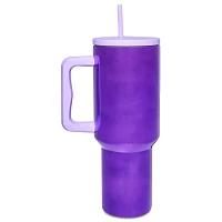 Purple Travel Tumbler with Straw - 40 oz.