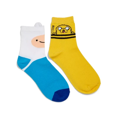 Finn and Jake Crew Socks 2 Pair - Adventure Time