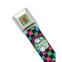 Buckle-Down GIR Face Checkered Seatbelt Belt - Invader Zim