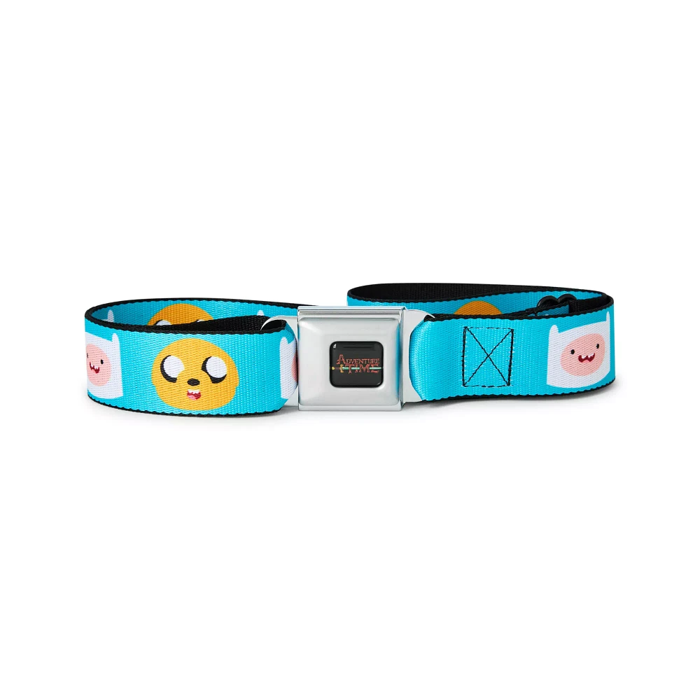 Buckle-Down Finn and Jake Faces Seatbelt Belt - Adventure Time