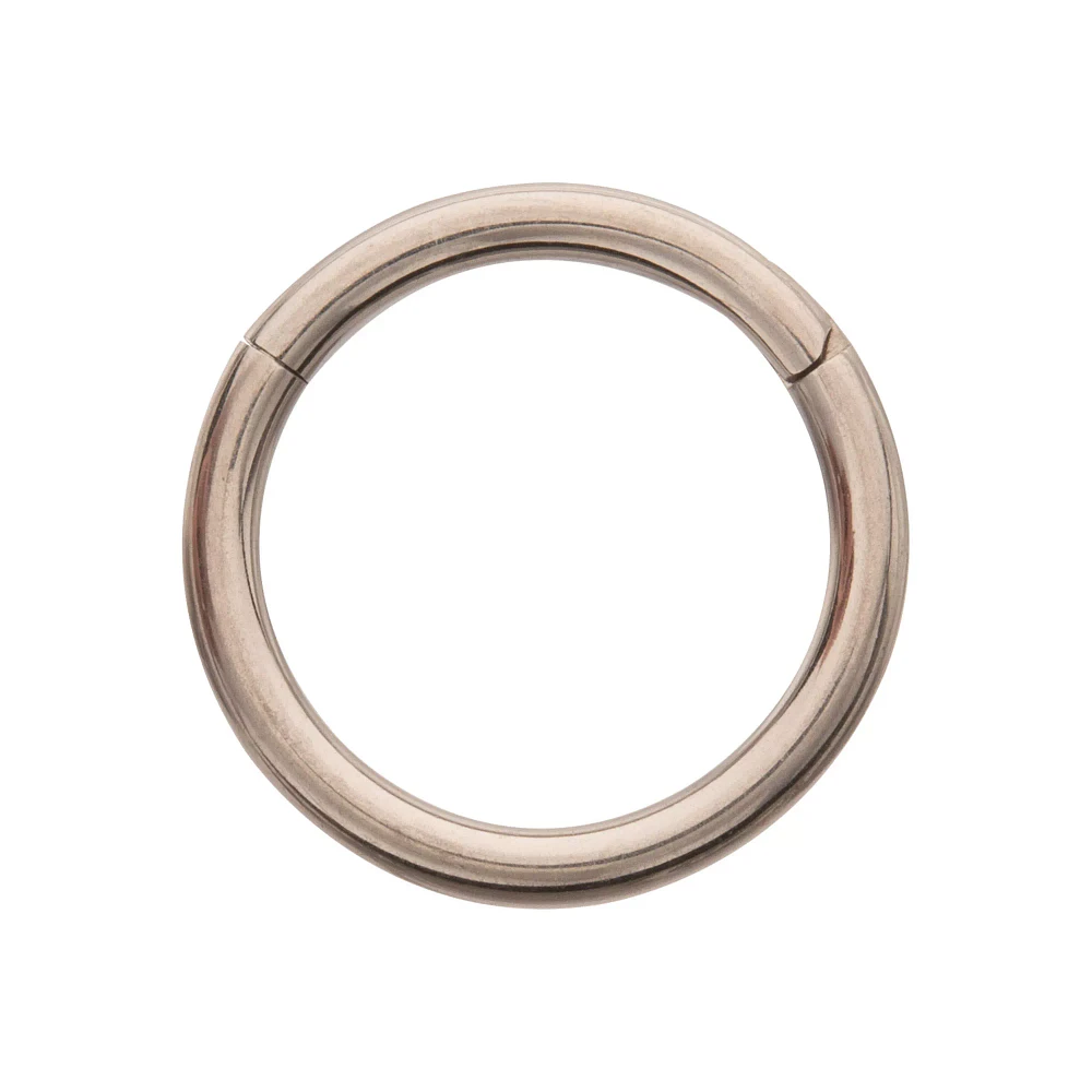 ASTM F-136 Titanium Hinged Septum Ring - 16 Gauge