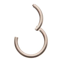 ASTM F-136 Titanium Hinged Septum Ring - 16 Gauge
