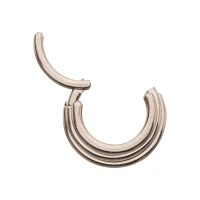 ASTM F-136 Titanium Stacked Hoop Septum Ring - 16 Gauge