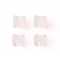 Multi-Pack Pink Oil Slick Heart Plugs - 2 Pair