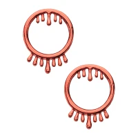 Red Drippy Screw Tunnel Plugs