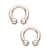 Silver-Plated Horseshoe Rings