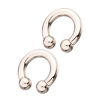 Silver-Plated Horseshoe Rings