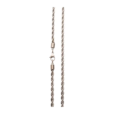Silver Rope Chain Necklace