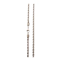 Silver Rope Chain Necklace