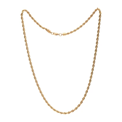 Gold Rope Chain Necklace