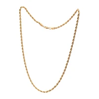 Gold Rope Chain Necklace