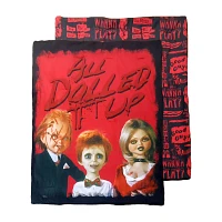 Chucky All Dolled Up Reversible Fleece Blanket
