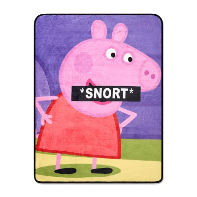 Peppa Pig Snort Fleece Blanket