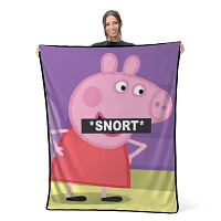 Peppa Pig Snort Fleece Blanket