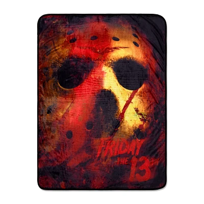 Red Jason Voorhees Fleece Blanket - Friday the 13th