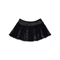 Black Fishnet Mini Skirt