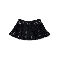 Black Fishnet Mini Skirt
