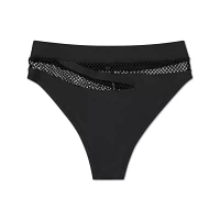 Fishnet Cutout Booty Shorts