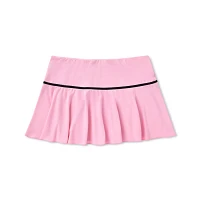 Pink and Black Bow Mini Skirt