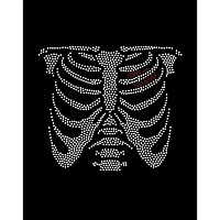 Rhinestone Rib Cage T Shirt